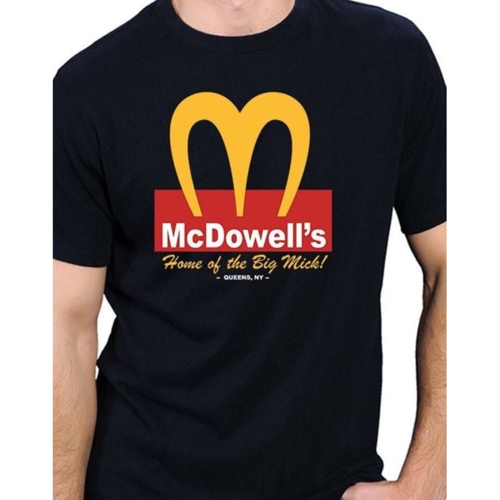 McDowell's Home of the Big Mick Coming to America‎ Movie Unisex Tee Medium